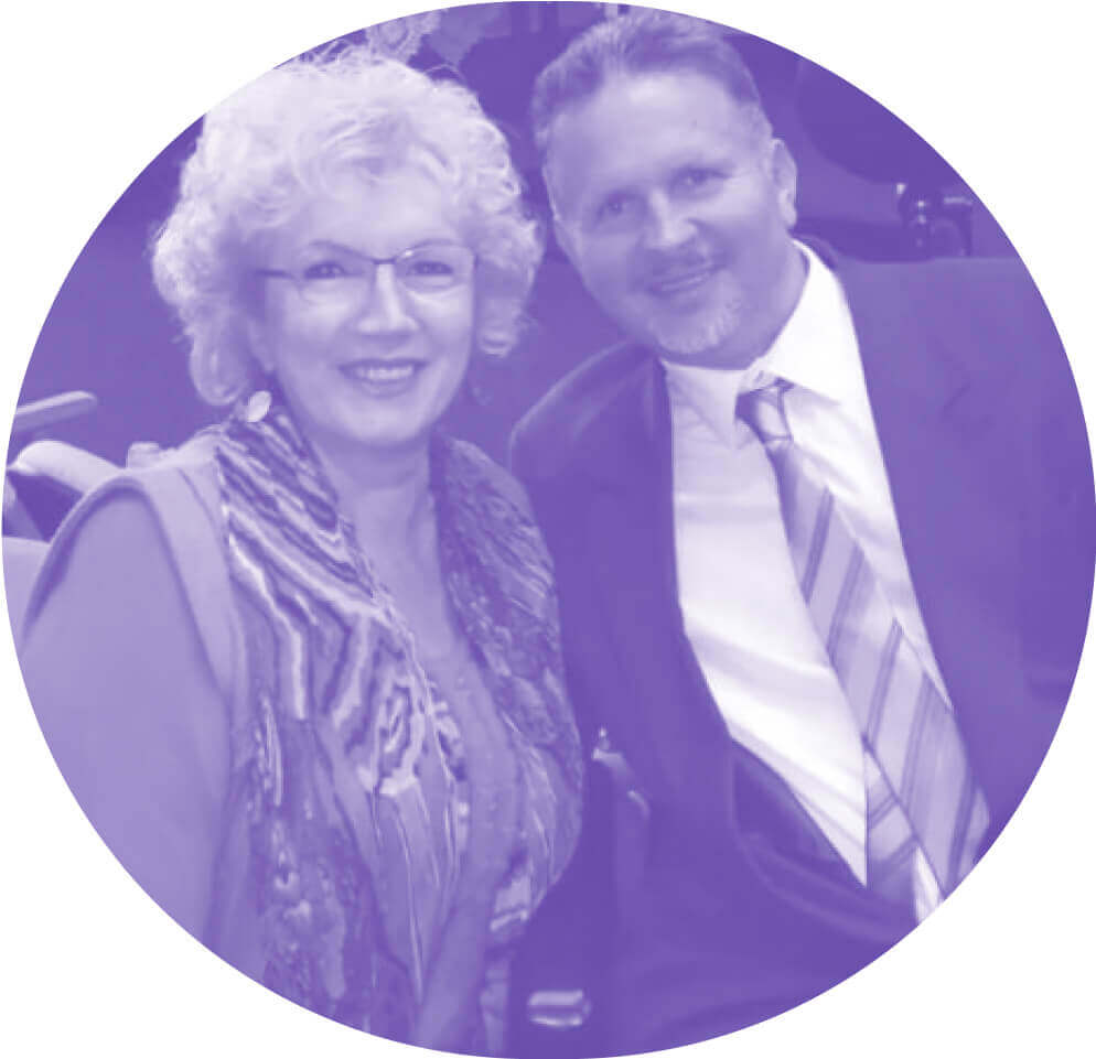 Mariana Cuza with her husband, Michael